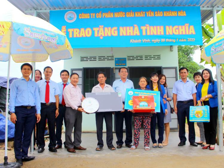 Sanvinest Khánh Hòa tặng căn nhà mơ ước cho các hộ nghèo