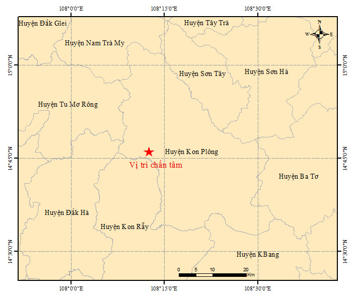 Hai trận động đất liên tiếp xảy ra ở Kon Tum, ở xa vẫn nghe "ầm ầm", mặt đất rung chuyển - 1