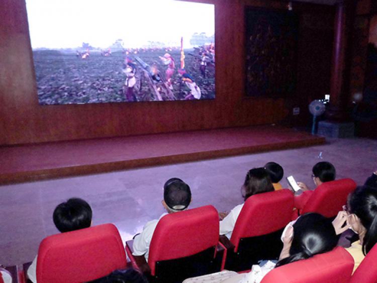 Đến Bảo tàng Quang Trung xem phim lịch sử