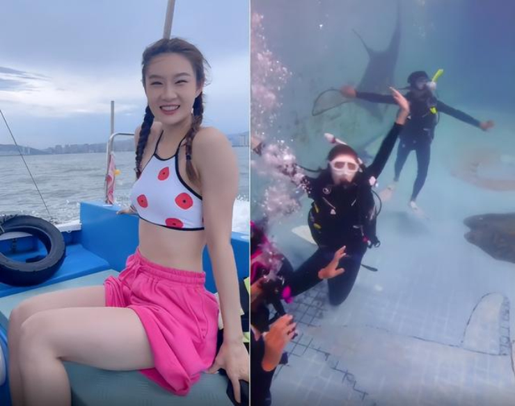 Mỹ nhân mặc "đồ bơi bé xíu" đạp xe gây xôn xao làng thể thao - 5