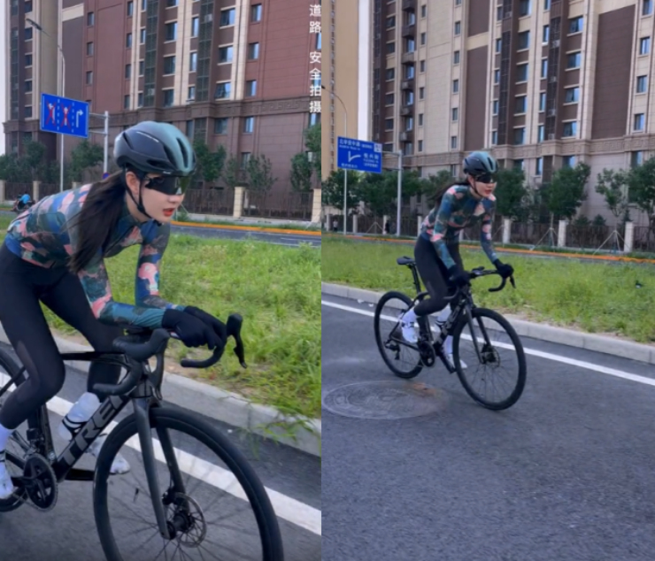 Mỹ nhân mặc "đồ bơi bé xíu" đạp xe gây xôn xao làng thể thao - 4
