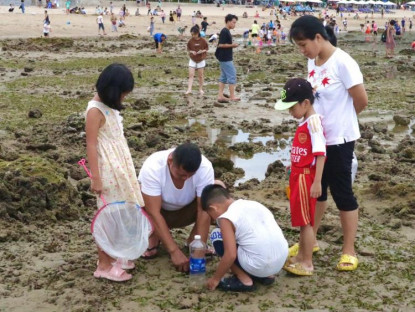 Du khảo - Độc đáo biển Nha Trang mùa nước cạn