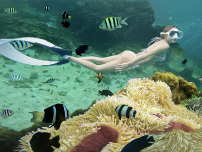 Du khảo - Hoà mình vào làn nước biển ở Phú Quý, lặn ngắm san hô như nàng tiên cá nhỏ