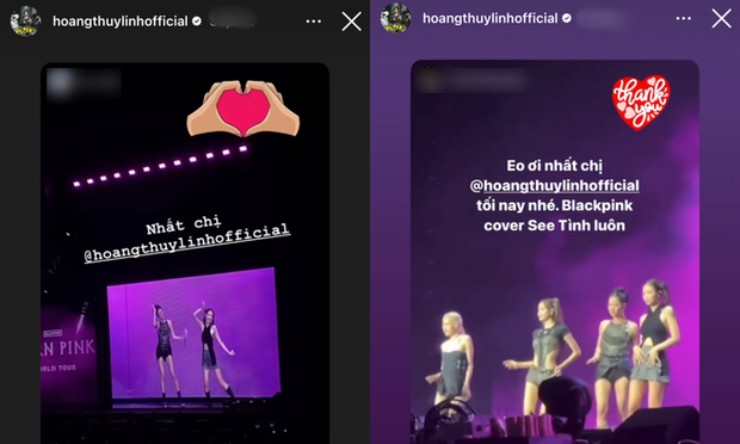 Sao Việt đi xem BornPink: MC Khánh Vy thét bằng cả tính mạng, Hoàng Thùy Linh "bắn tim" khi BlackPink nhảy See Tình - 3