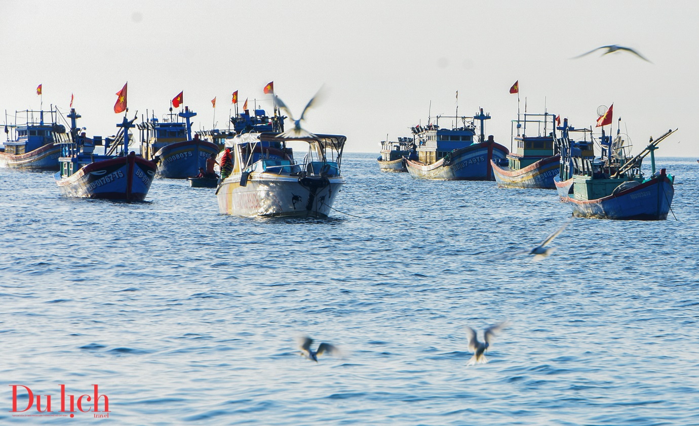 vay luoi bat ca don binh minh ruc ro o lang chai nhon ly - 8