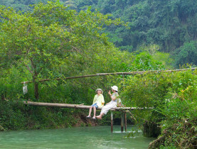 Chia sẻ kiến thức - Kinh nghiệm đi Đồng Lâm và trekking Khe Dầu khi gặp nước lên