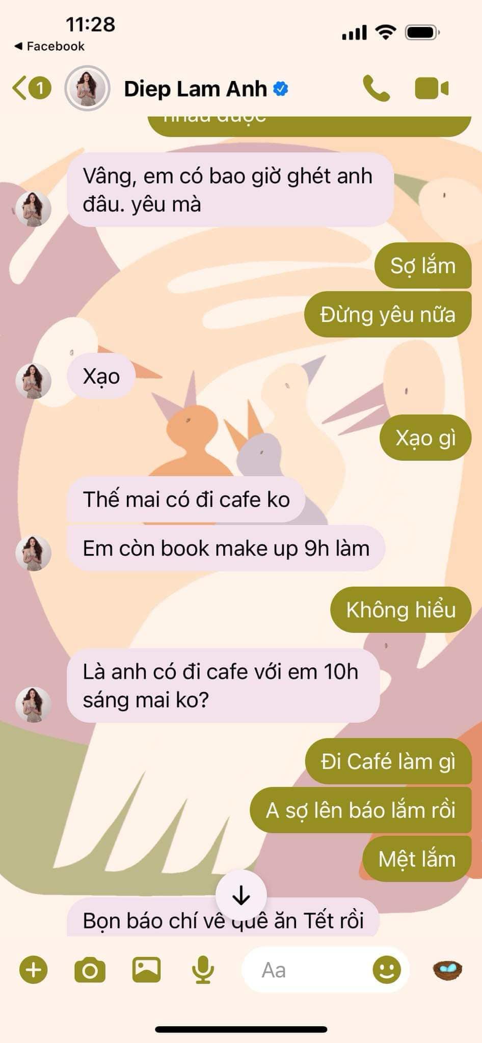 Chồng cũ đăng đàn yêu cầu Diệp Lâm Anh ngưng nhắn tin, nói lời yêu thương, chị đẹp "phản pháo" - 1