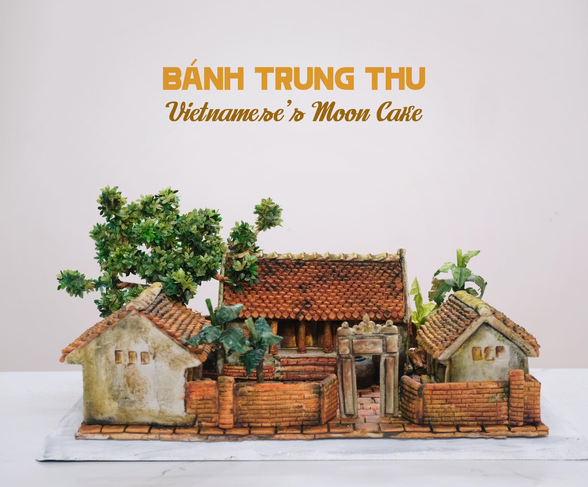 Bánh Trung thu mô hình làng quê khiến cư dân mạng choáng váng - 1