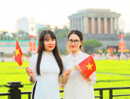 Ngập tràn sắc màu Quốc khánh tại Quảng trường Ba Đình
