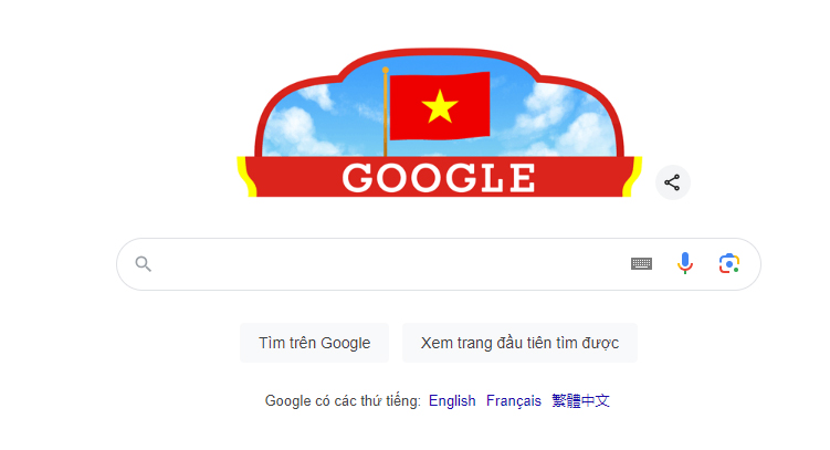 Google có giao diện chào mừng Quốc khánh Việt Nam - 1