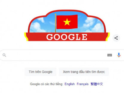 Chuyển động - Google có giao diện chào mừng Quốc khánh Việt Nam