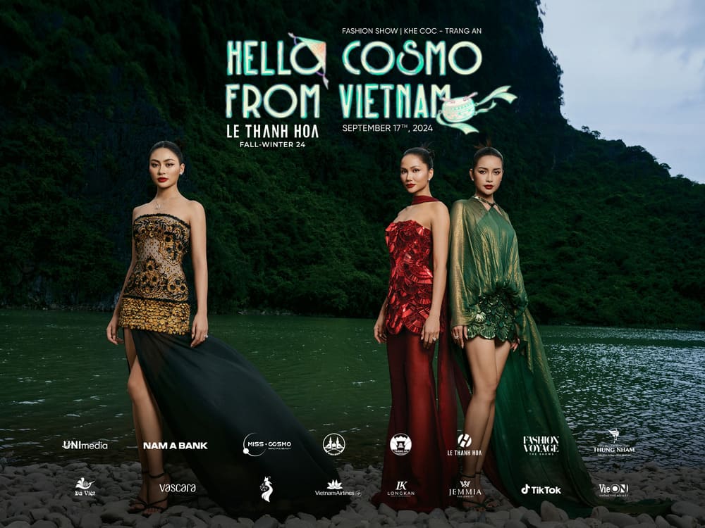 Fashion Show "Hello Cosmo From Vietnam" 3 thế hệ của Hoa Hậu Hoàn Vũ Việt Nam H'Hen Niê - Ngọc Châu - Xuân Hạnh lần đầu đọ sắc trong BST Le Thanh Hoa Fall-Winter 2024 - 6