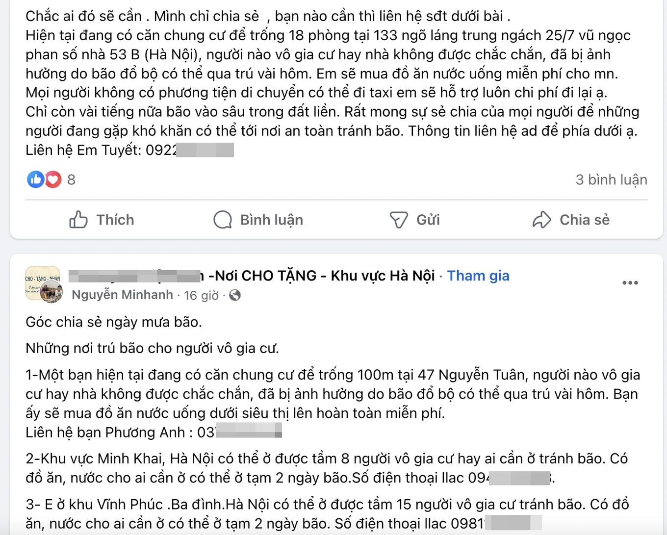 Những hình ảnh đậm tình người viral mạng xã hội giữa cơn bão YAGI - 4