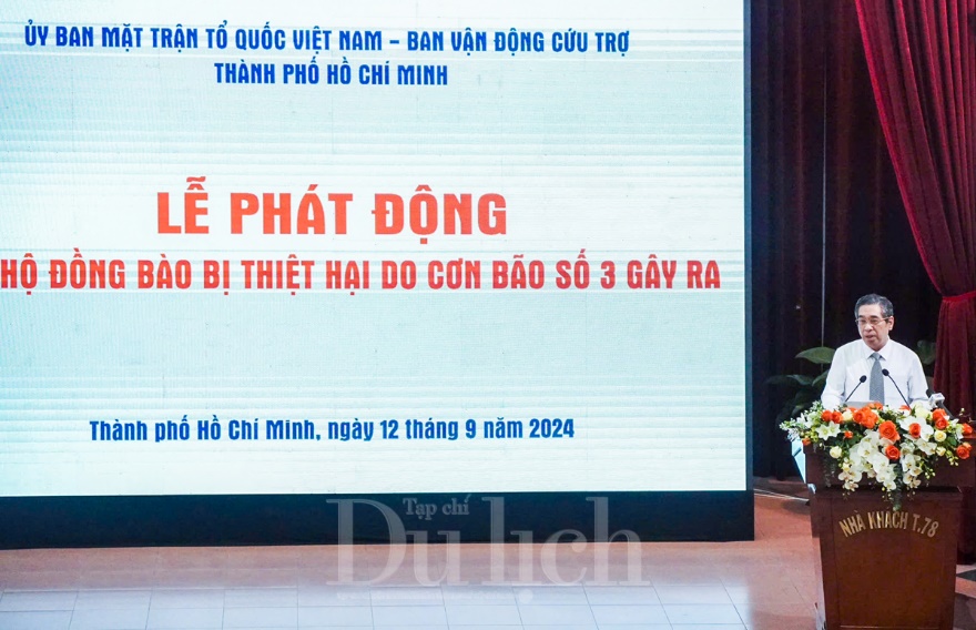 TPHCM tổ chức Lễ phát động ủng hộ đồng bào bị thiệt hại do cơn bão số 3 - 6