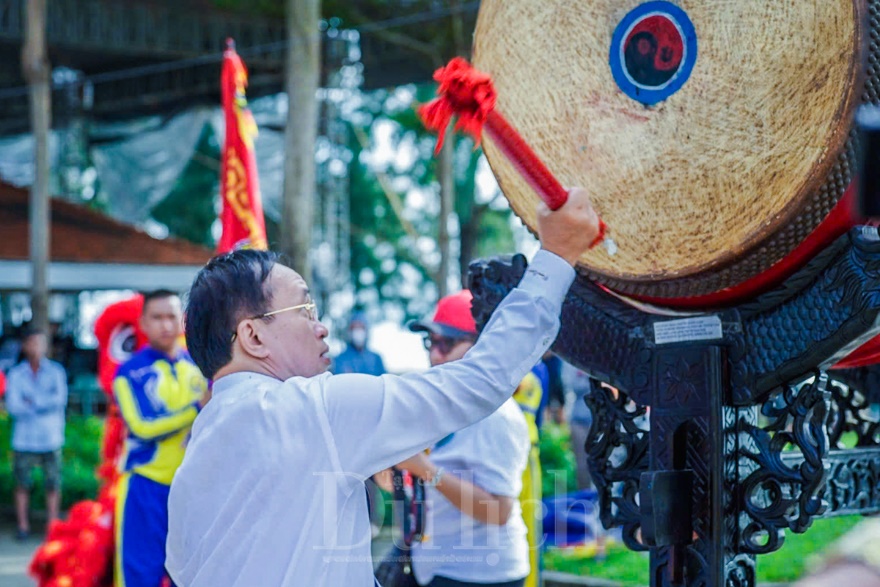 Long trọng nghi thức thượng Đại kỳ tung bay trên nền trời Cần Thạnh - 9