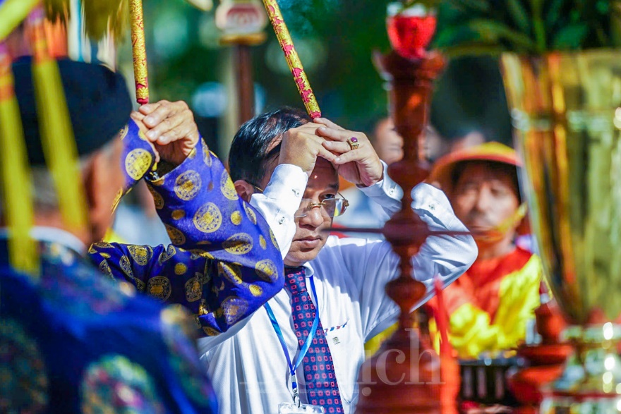 Long trọng nghi thức thượng Đại kỳ tung bay trên nền trời Cần Thạnh - 8