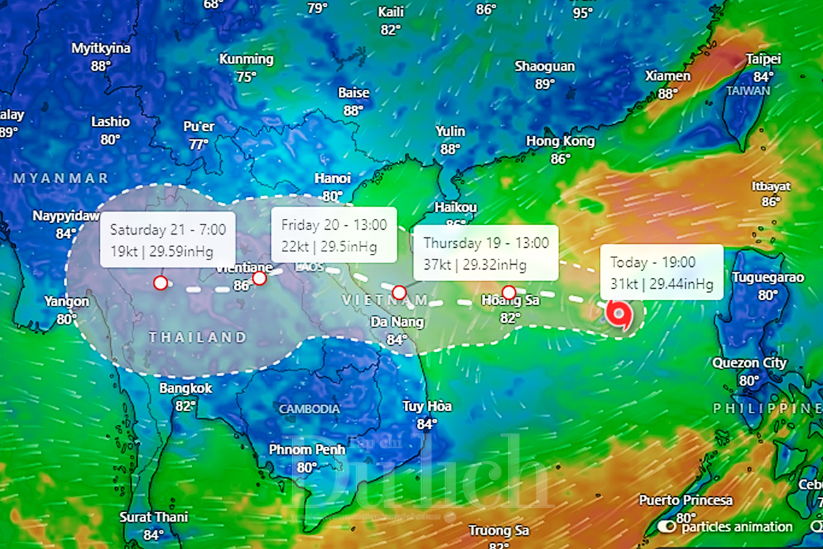 Áp thấp biển Đông mạnh dần thành bão, hướng di chuyển phức tạp hơn siêu bão Yagi - 1