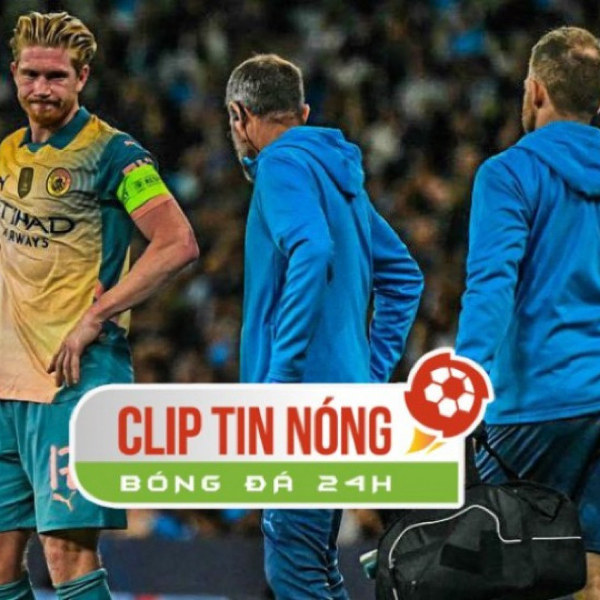  - De Bruyen tập tễnh rời sân, Man City âu lo trước đại chiến với Arsenal (Clip tin nóng)