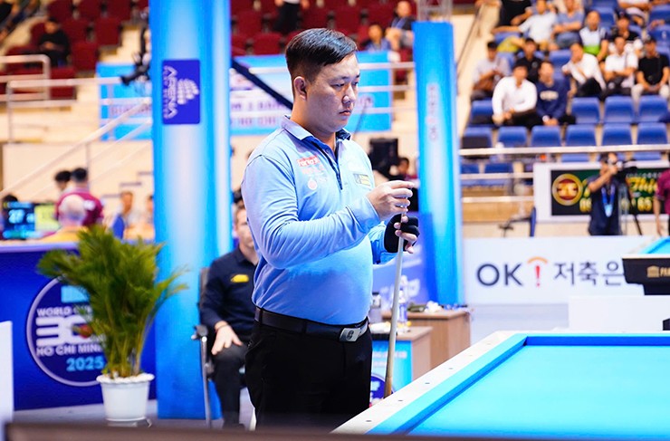 Đào Văn Ly dừng bước, “Thiên tài bi-a” Frederic Caudron thua sốc tại World Cup - 1