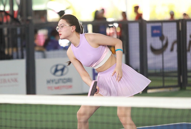 Hoa hậu Đỗ Thị Hà so tài pickleball, dàn mỹ nhân khoe sắc tại giải đấu tiền tỷ - 11
