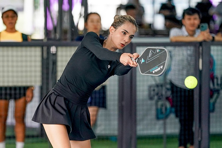 Hoa hậu Đỗ Thị Hà so tài pickleball, dàn mỹ nhân khoe sắc tại giải đấu tiền tỷ - 6