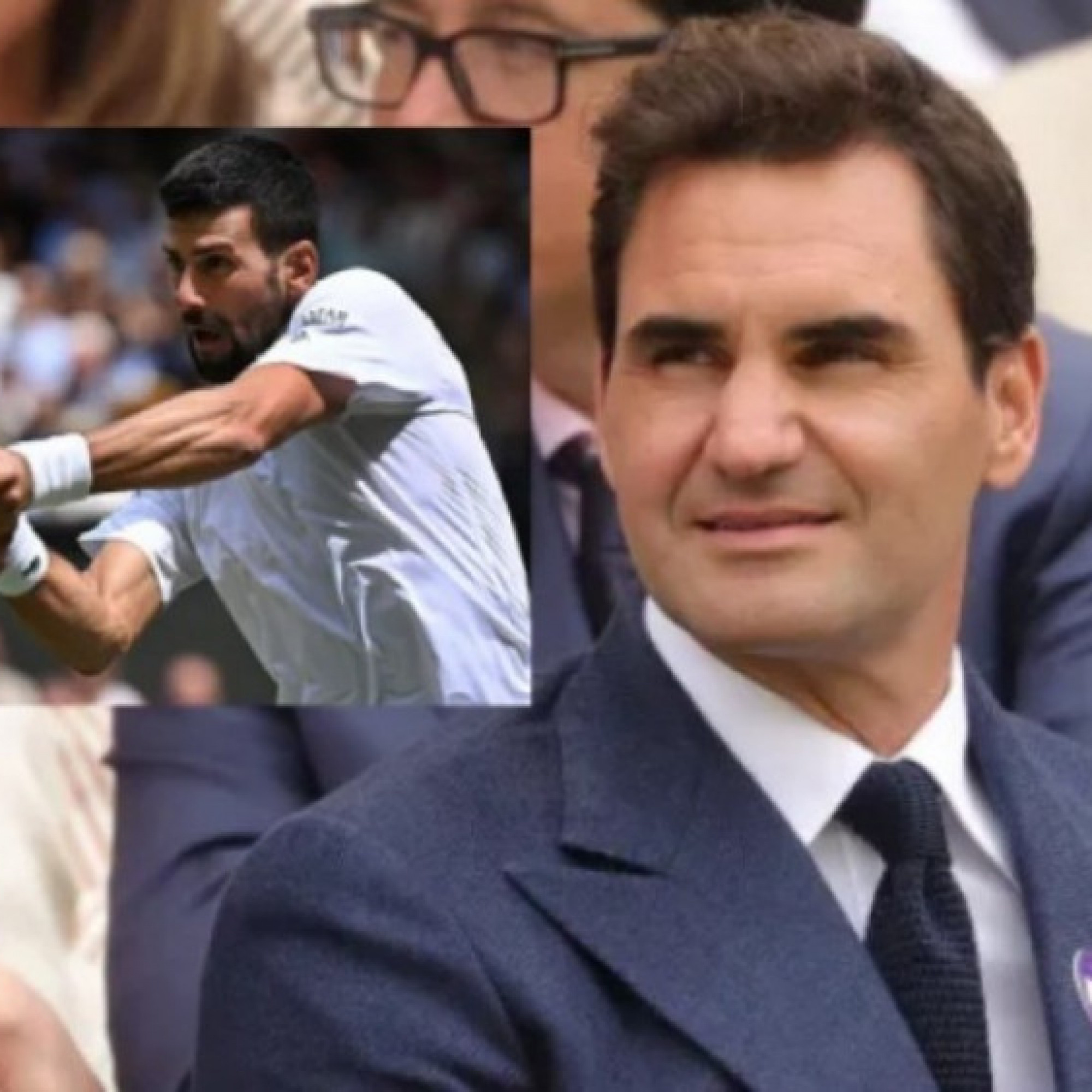  - Djokovic chơi set tệ nhất sau 20 năm khi Federer dự khán ở Wimbledon