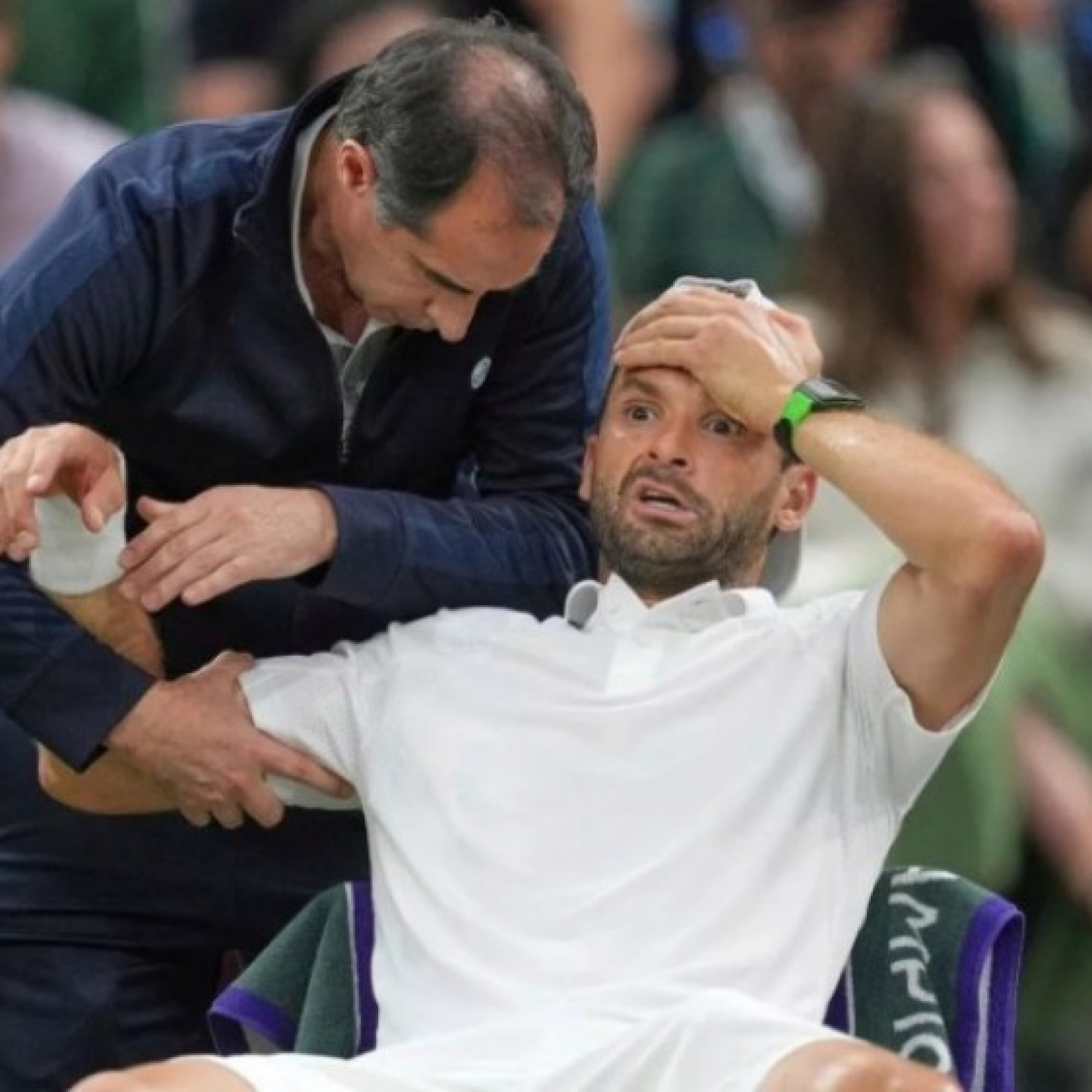  - Dimitrov "dị ứng" giải lớn: 10 lần bỏ giữa chừng Grand Slam vì chấn thương