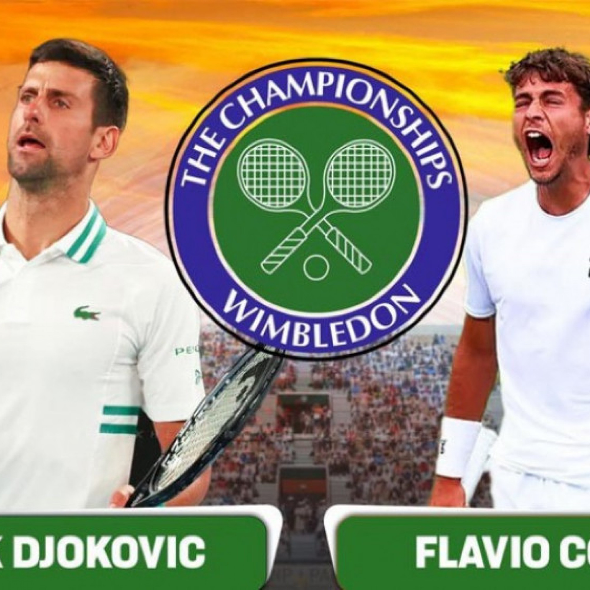  - Trực tiếp tennis Cobolli - Djokovic: Cơ hội lớn dành cho "Nole" (Wimbledon)
