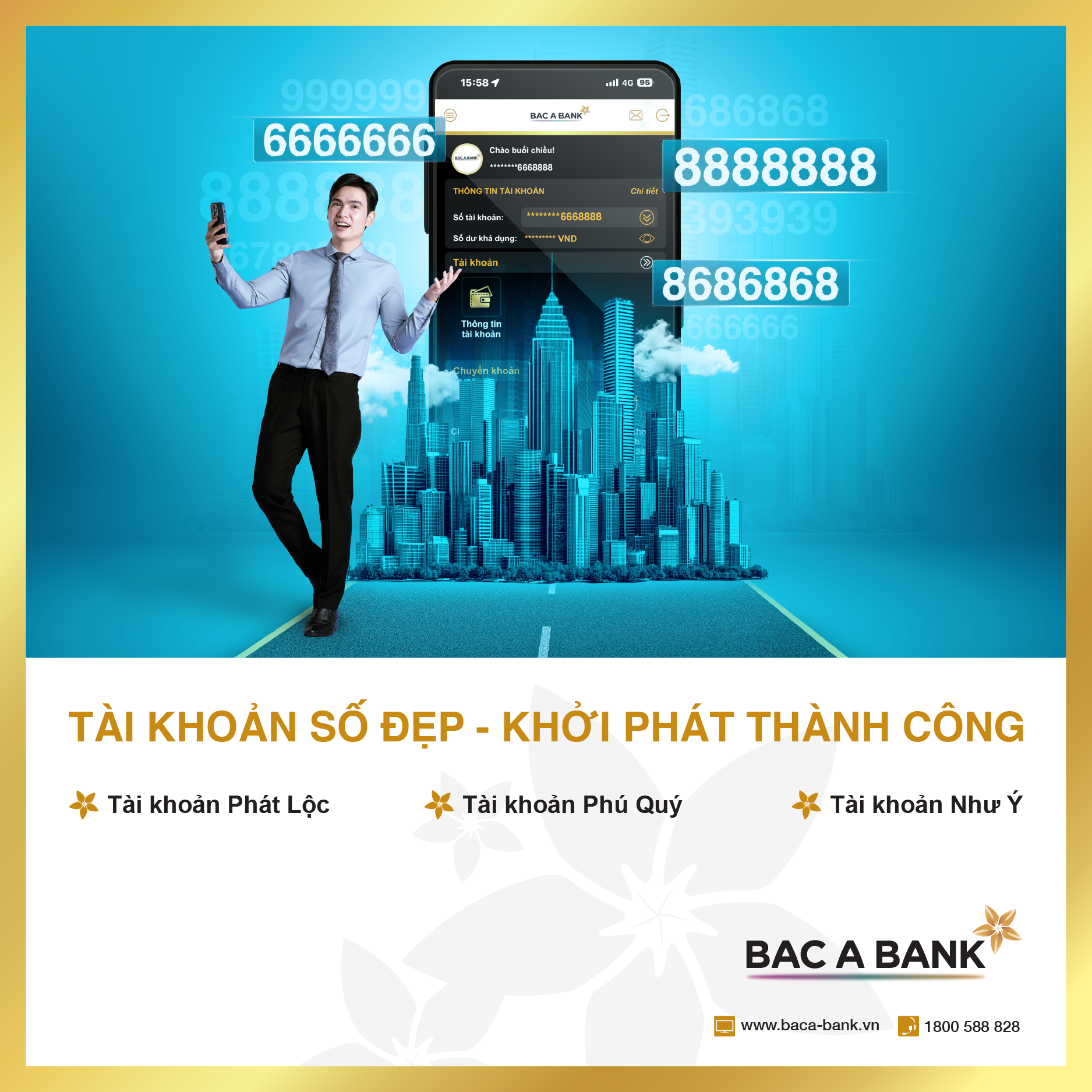 BAC A BANK ra mắt dịch vụ Tài khoản số đẹp - 1