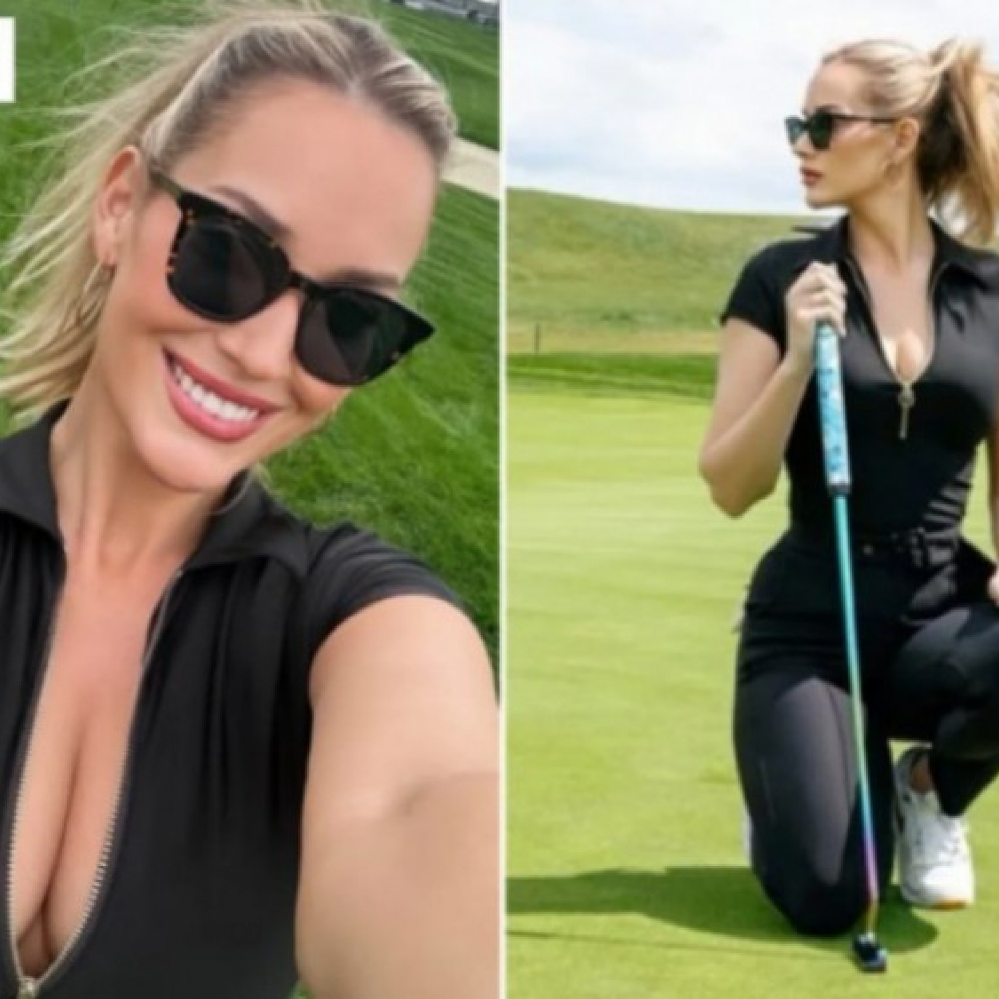  - Kiều nữ golf Spiranac khiến khán giả say đắm, chiếc áo xẻ sâu gợi cảm