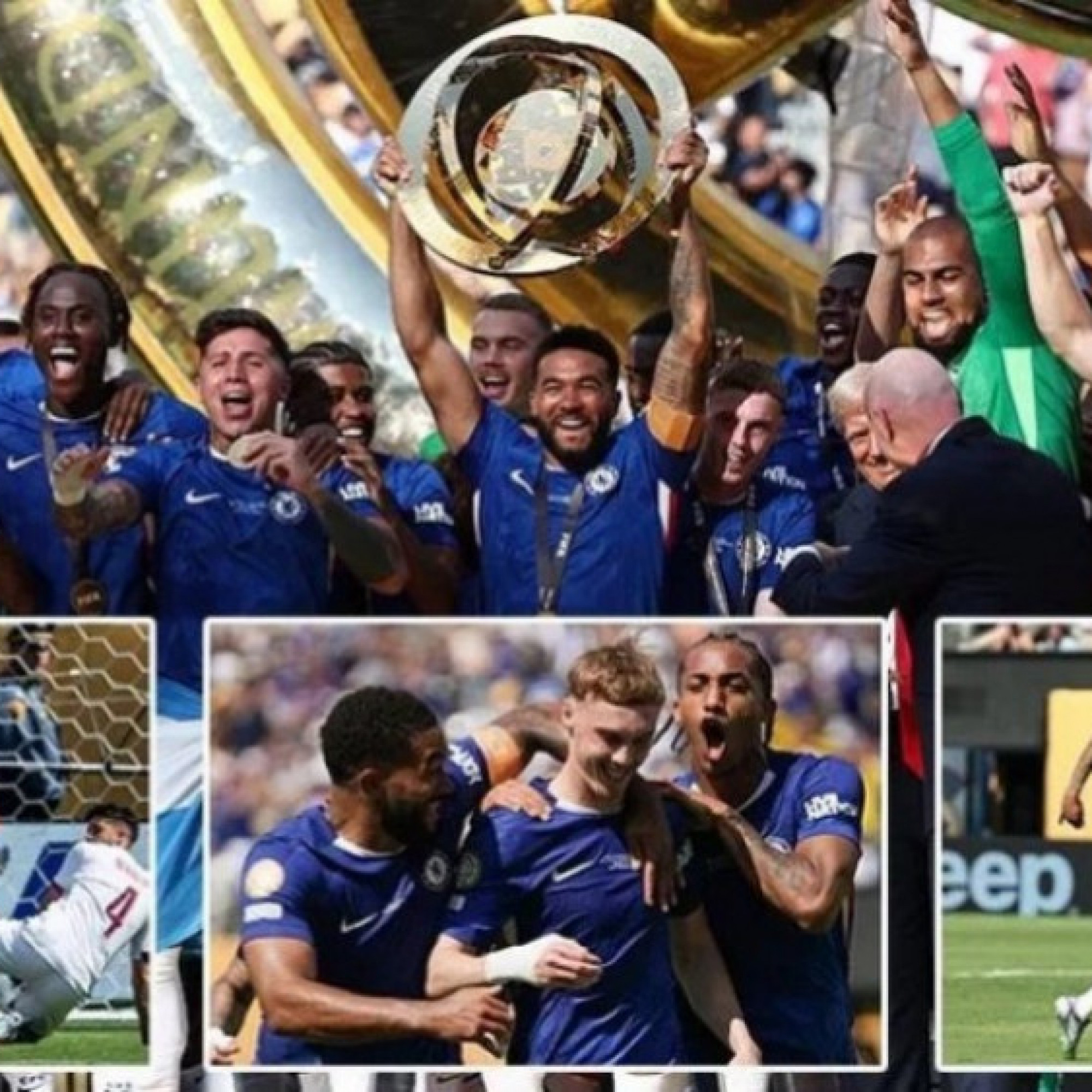  - Báo Anh tung hô Chelsea "nhuộm xanh" thế giới, báo Pháp tiếc vì PSG hụt "ăn 5"