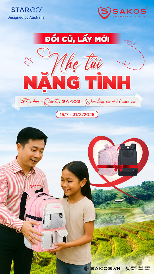 Sakos khởi động chiến dịch nghĩa tình cho học sinh vùng cao, trao 5.000 chiếc balo nhân mùa tựu trường - 1