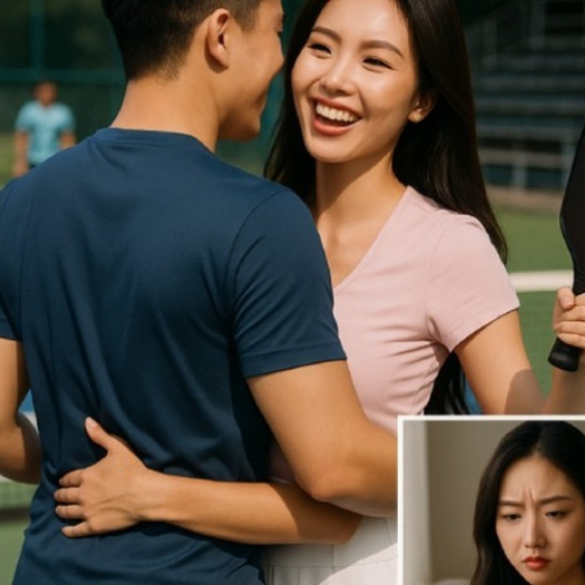 - Chuyện nóng làng pickleball: Chồng ôm eo đối tác nữ, vợ ở nhà ghen lồng lộn