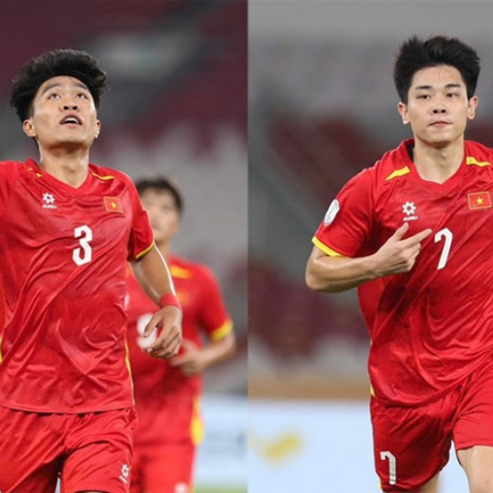  - U23 Việt Nam: Lý Đức ghi bàn dũng mãnh, Đình Bắc đánh đầu ăn mừng như Ronaldo
