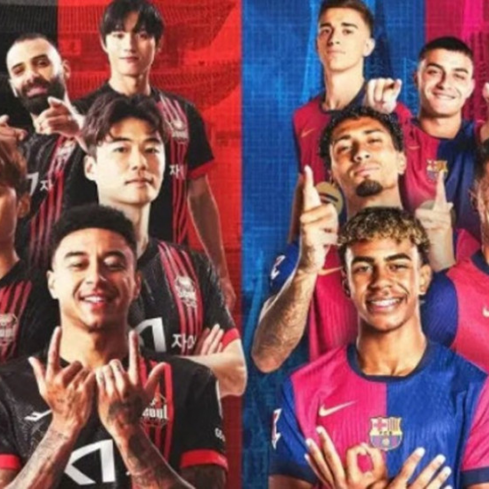  - Trực tiếp bóng đá FC Seoul - Barcelona: Hấp dẫn đối đầu Lingard - Yamal