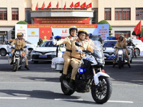 - Công an tỉnh Lâm Đồng ra quân đảm bảo an ninh trật tự