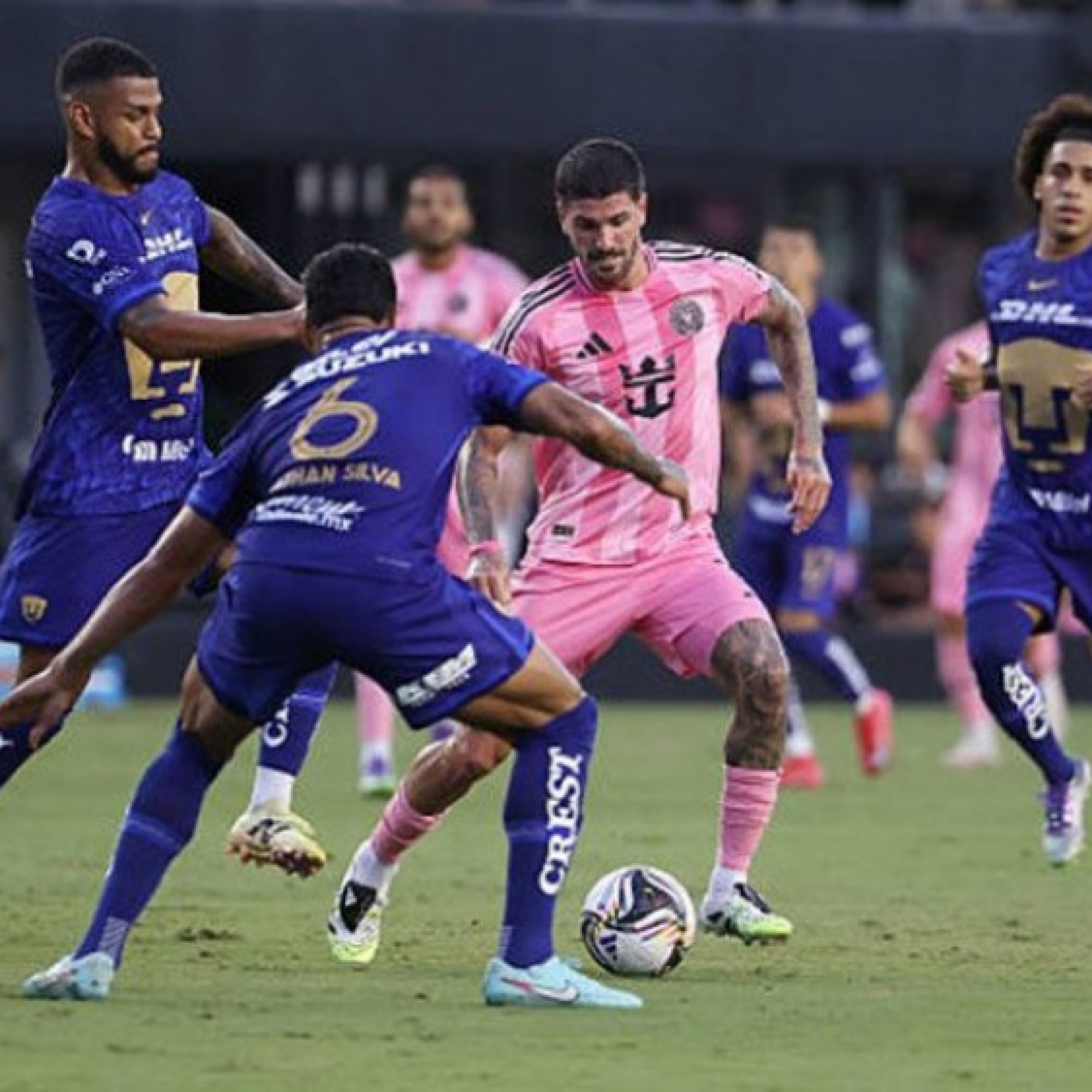  - Video bóng đá Inter Miami - Pumas: Suarez - De Paul bùng nổ thay Messi (Leagues Cup)