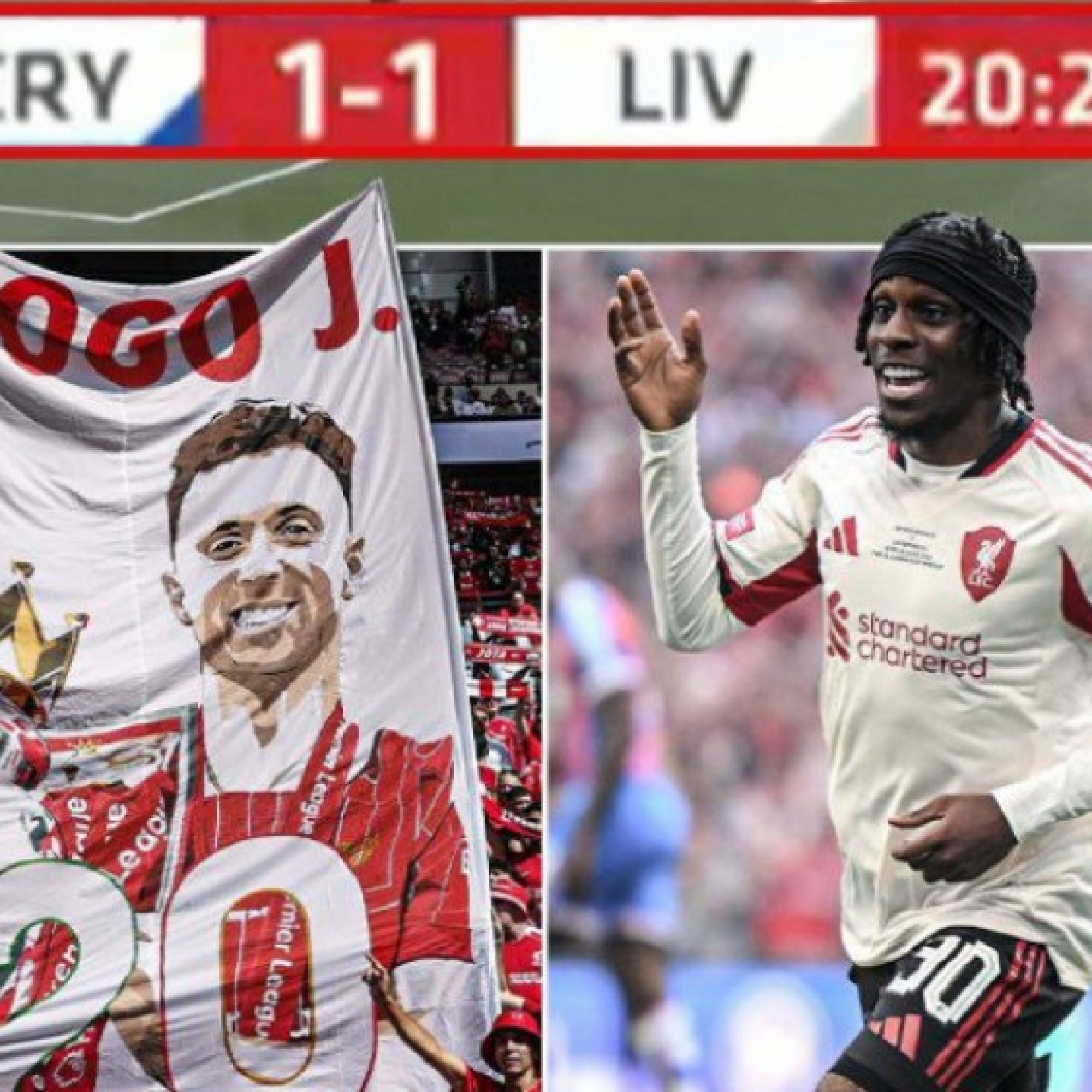  - "Nổi da gà" tân binh Liverpool ghi siêu phẩm ở 20 phút 20 giây, tưởng nhớ Jota quá cố