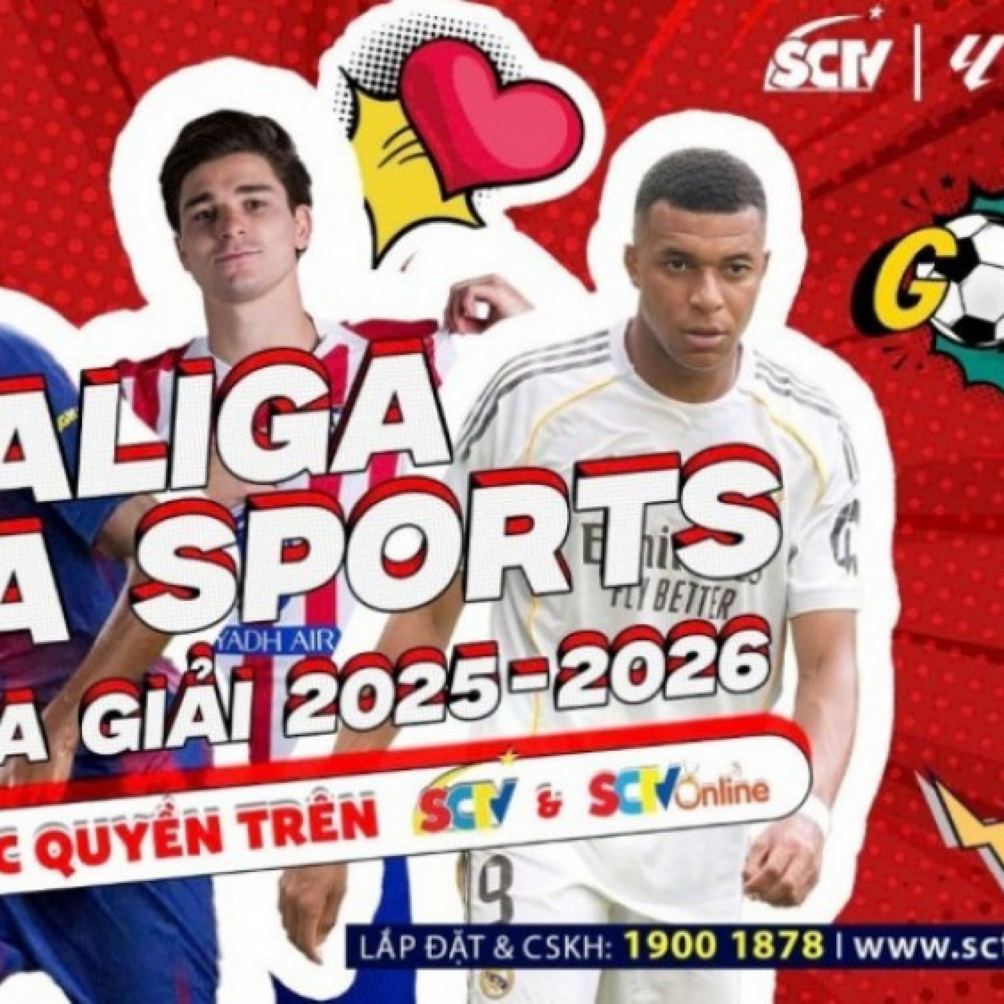  - LALIGA EA SPORTS 2025/26: Bữa tiệc bóng đá Tây Ban Nha bùng nổ trở lại trên SCTV Thể Thao
