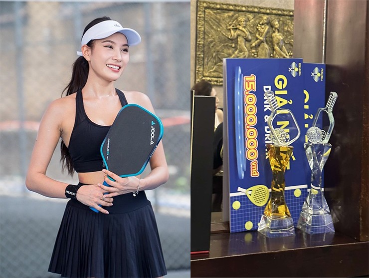 Ngọc Trinh khoe dáng nuột nà chơi pickleball, hot-girl Moon Võ dự giải quốc tế - 5