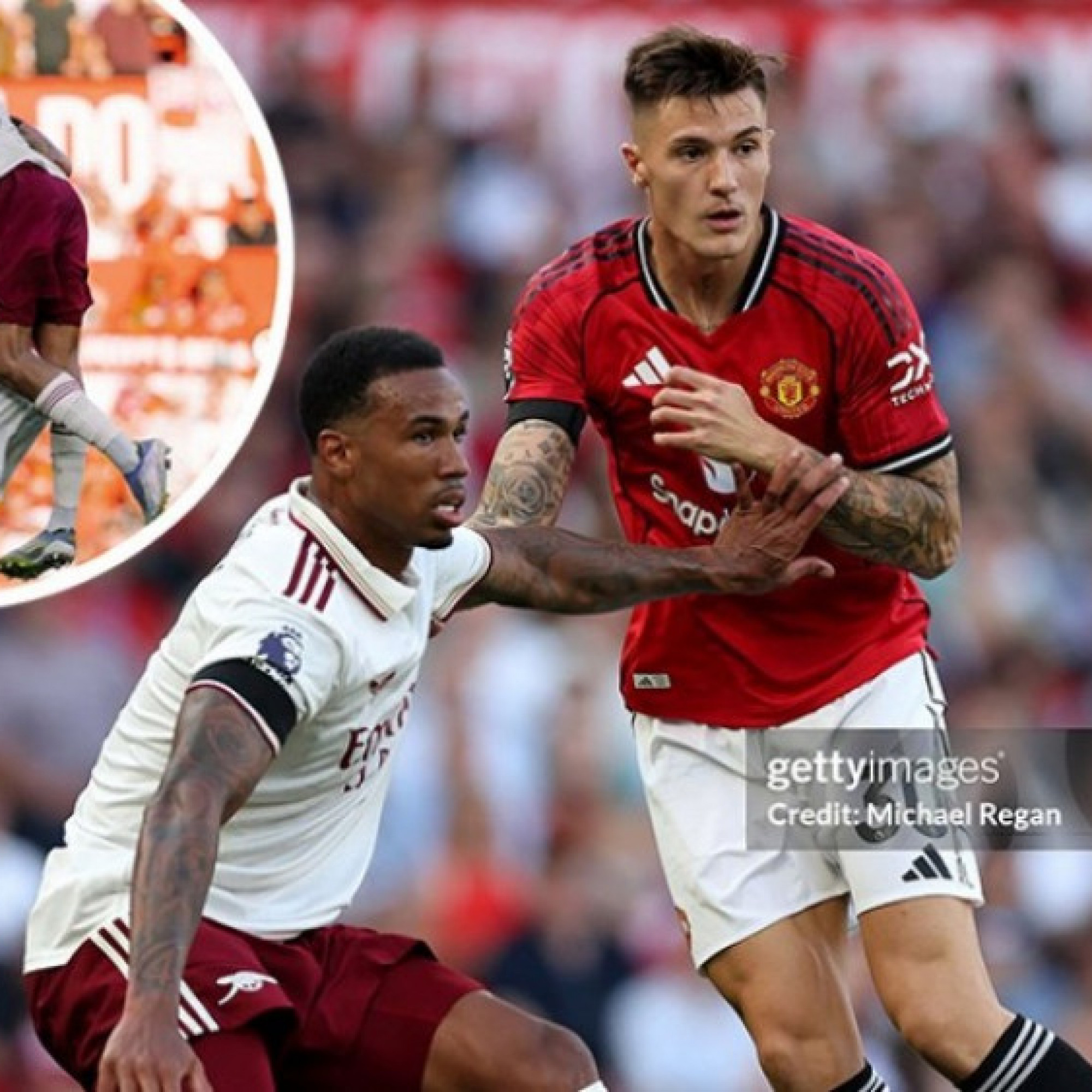  - Gabriel đăng ảnh “cà khịa” Sesko sau trận Arsenal thắng MU