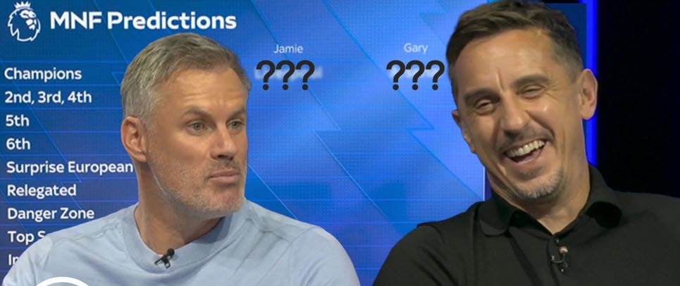 Carragher và Neville dự đoán Ngoại hạng Anh, MU về đích thứ mấy? - 1