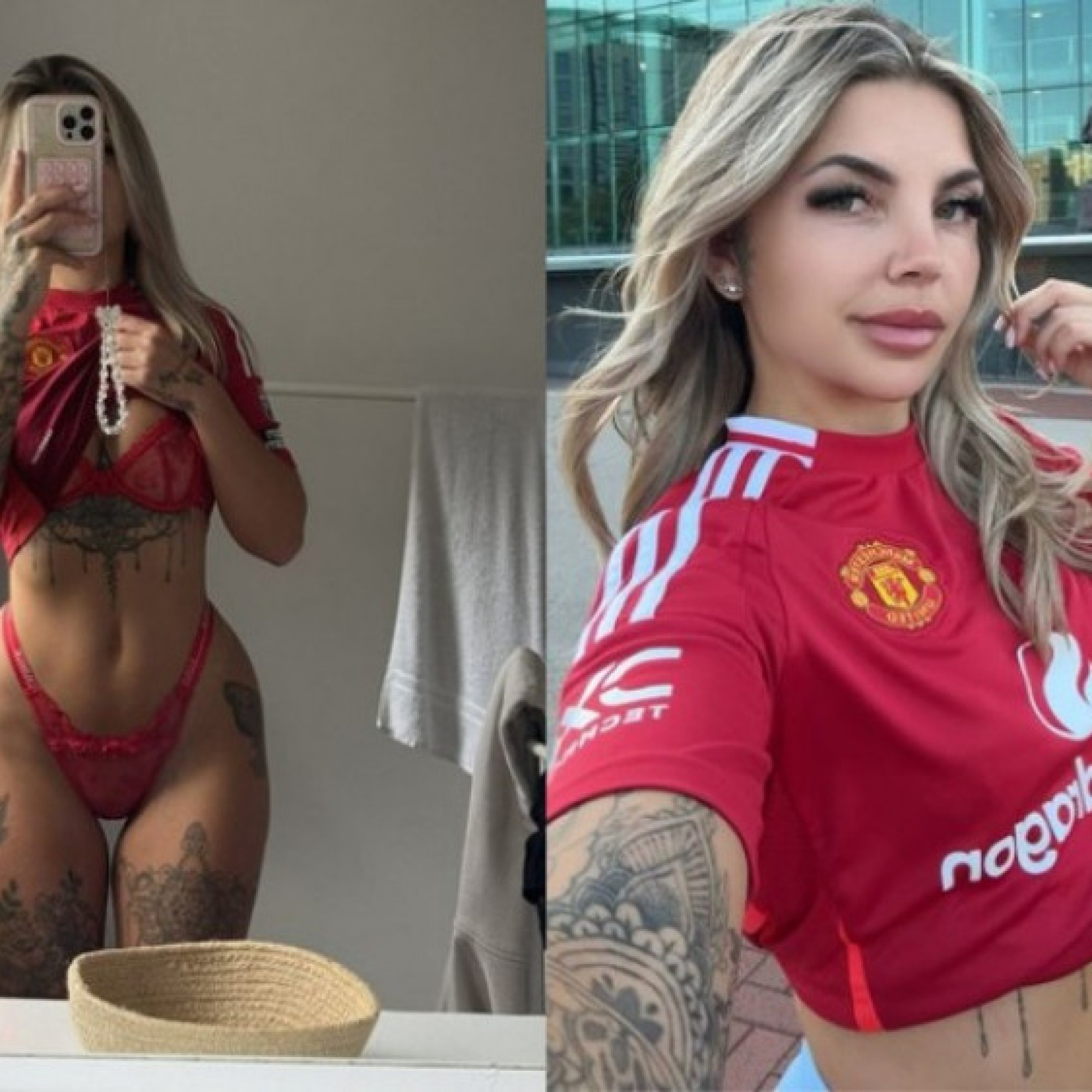  - Người đẹp "trần như nhộng" sơn hình áo đấu MU lên người, bị cấm vào Old Trafford