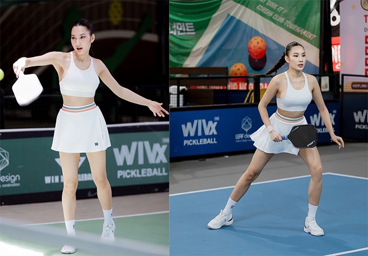 Mỹ nhân làng gym Huyền Dior bén duyên pickleball, Moon Võ gây ấn tượng giải quốc tế - 9