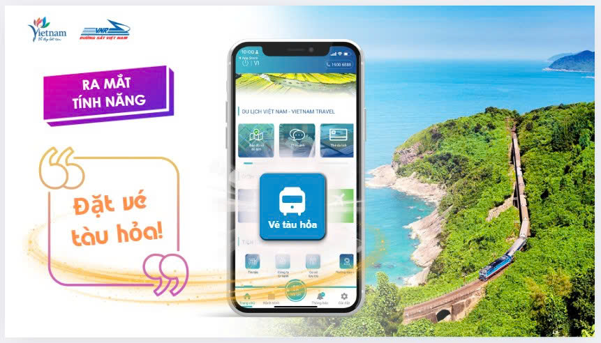 Mua vé tàu hỏa trên ứng dụng Du lịch Việt Nam - Vietnam Travel - 1