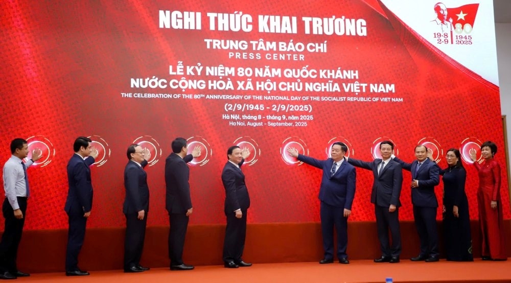 Khai trương Trung tâm Báo chí Lễ kỷ niệm 80 năm Quốc khánh - 2