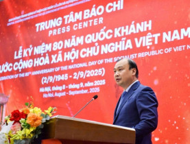  - Khai trương Trung tâm Báo chí Lễ kỷ niệm 80 năm Quốc khánh