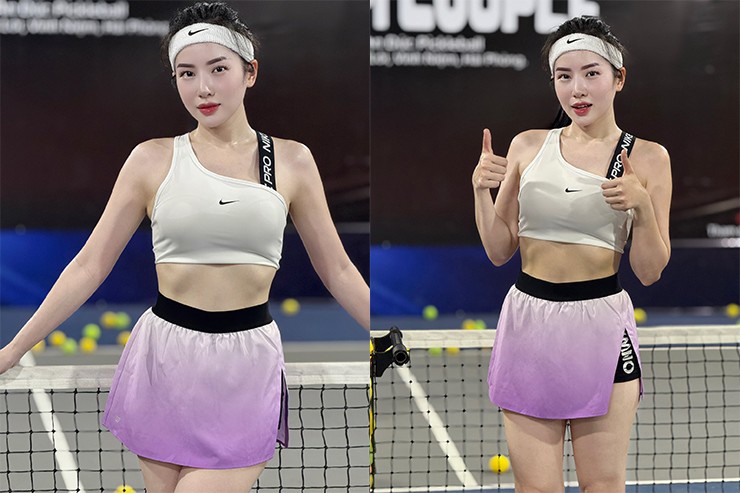 Nữ y tá Loan Barbie khoe dáng nóng bỏng khi chơi pickleball, Moon Võ lại vô địch - 2