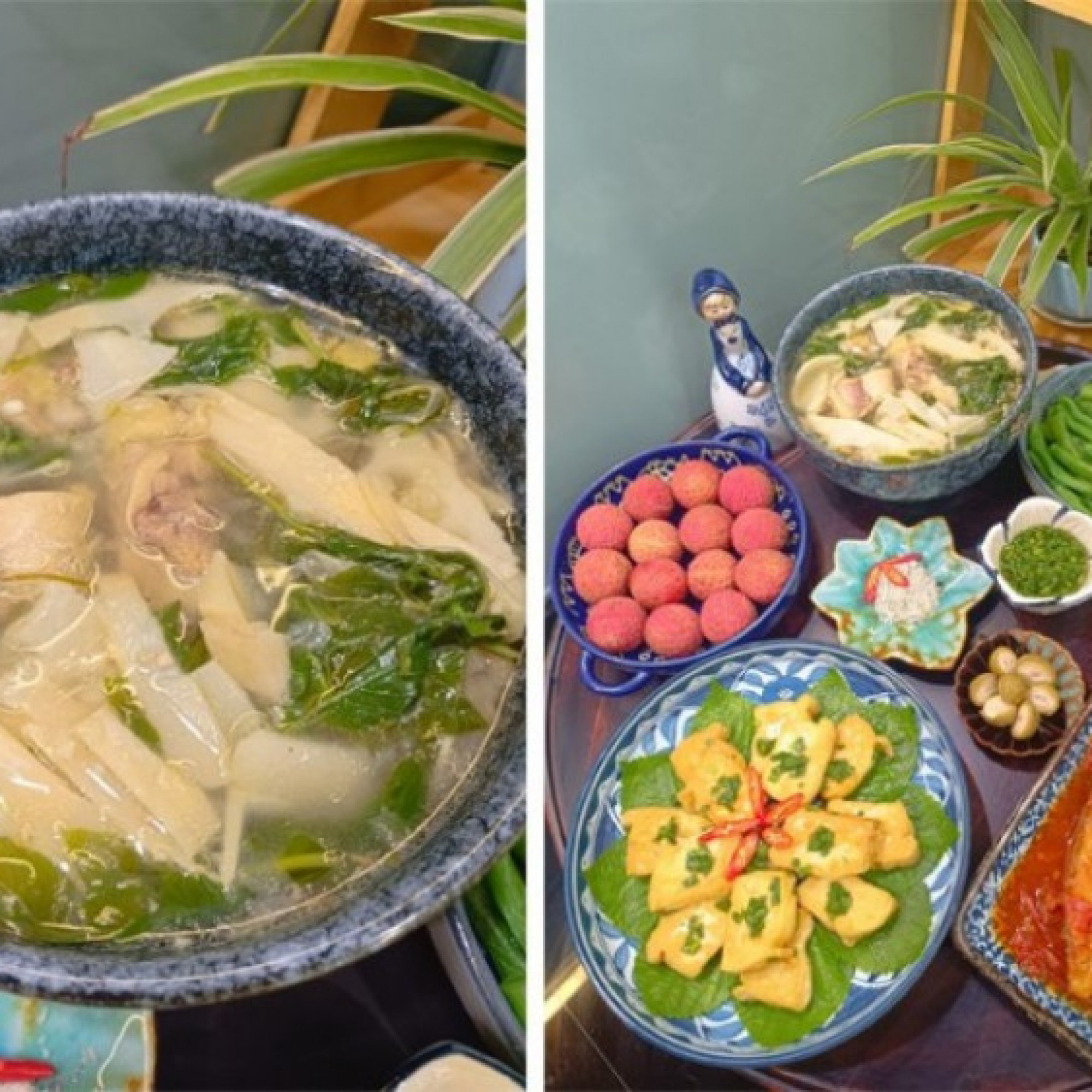  - Thịt gà luộc không ăn hết, nấu canh với loại lá này ai cũng khen ngon