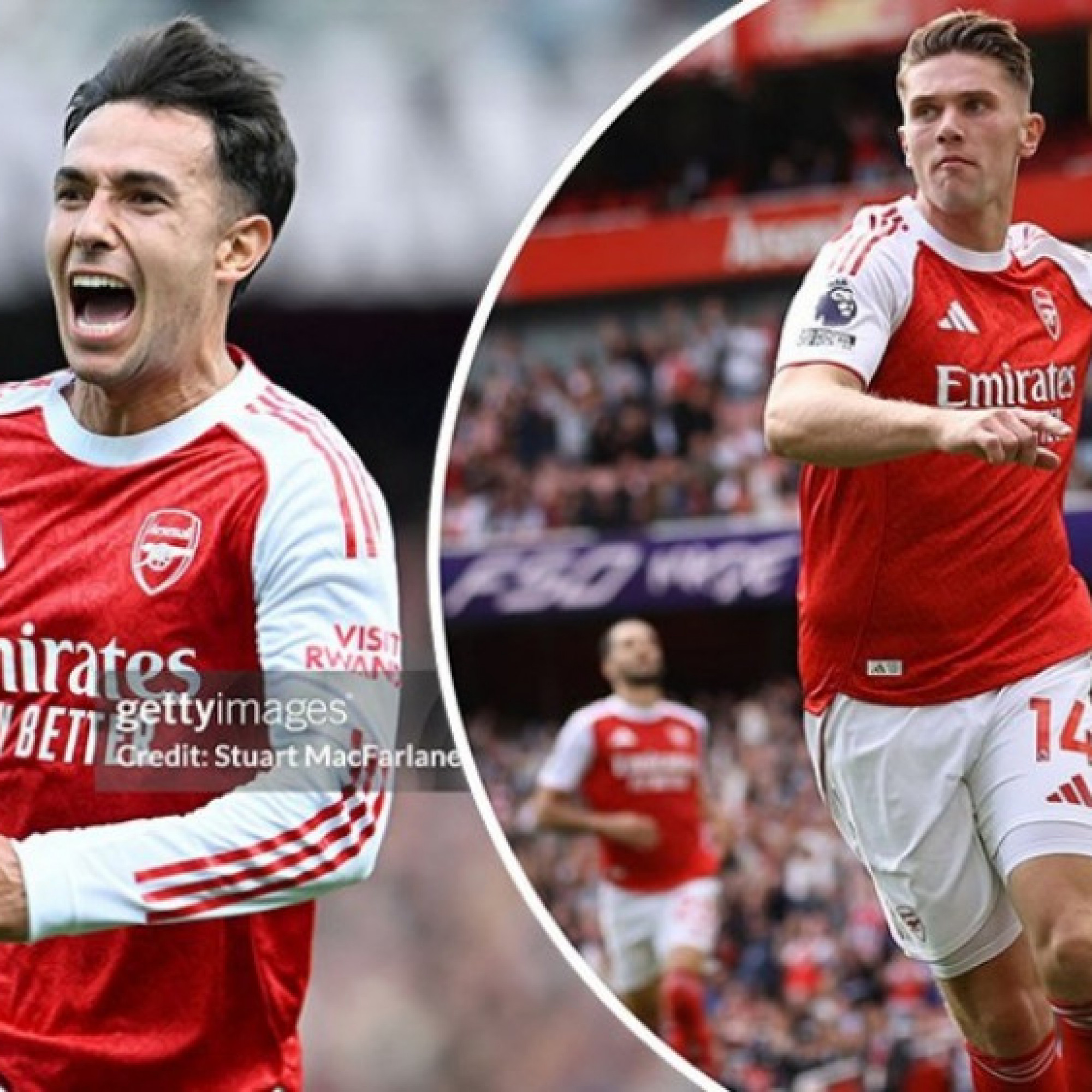  - Rực rỡ Arsenal: Zubimendi lập siêu phẩm vô lê, Eze dọn cỗ cho Gyokeres ghi bàn